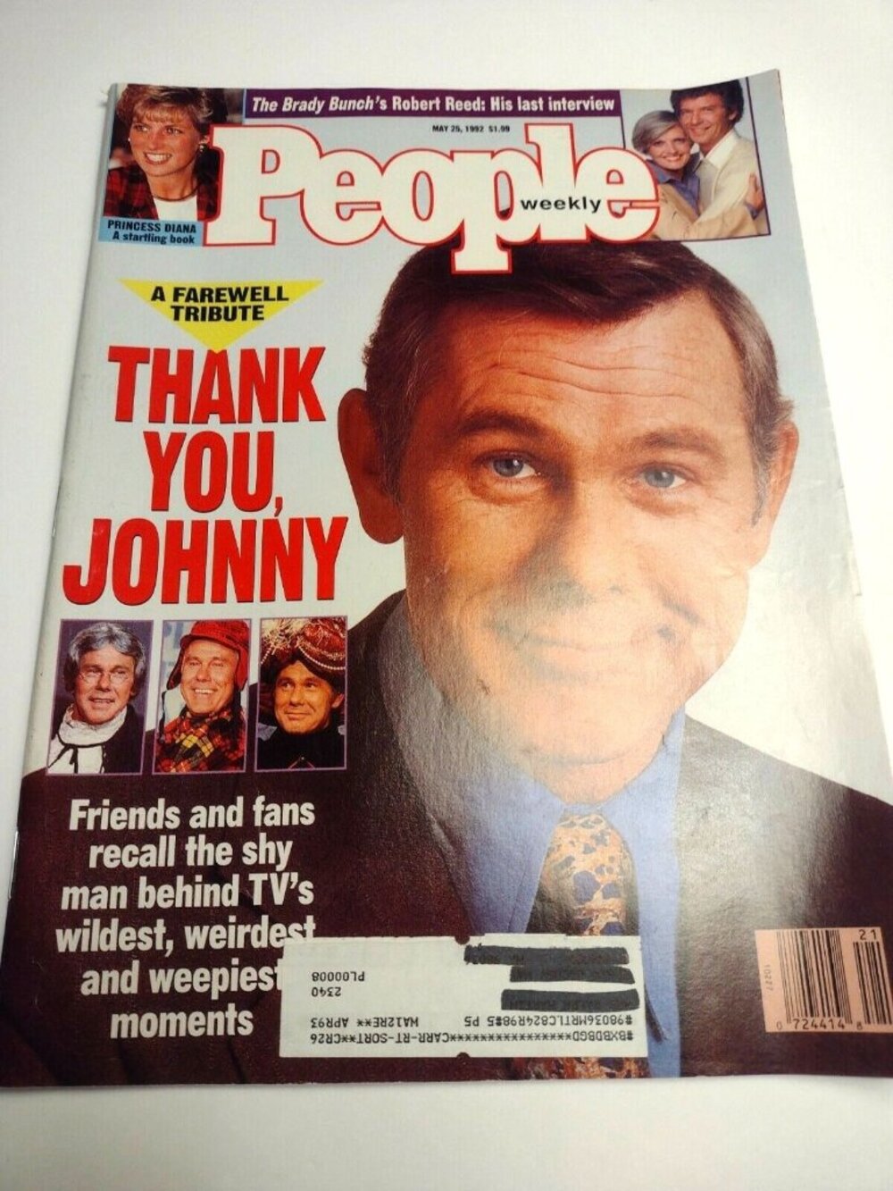 People Magazine May 1992  Farewell Tribute Johnny Carson Princess Diana